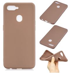 Candy Soft Silicone Phone Case for Oppo F9 (F9 Pro) - Coffee