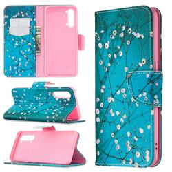 Blue Plum Leather Wallet Case for Oppo Find X2 Lite