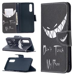 Crooked Grin Leather Wallet Case for Oppo Find X2 Neo
