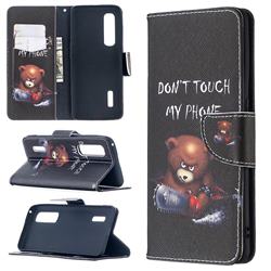 Chainsaw Bear Leather Wallet Case for Oppo Find X2 Pro