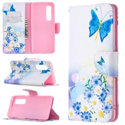 Butterflies Flowers Leather Wallet Case for Oppo Find X2 Pro