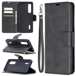 Classic Sheepskin PU Leather Phone Wallet Case for Oppo Find X2 Pro - Black