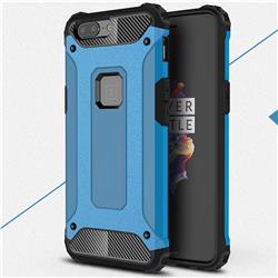 King Kong Armor Premium Shockproof Dual Layer Rugged Hard Cover for OnePlus 5 - Sky Blue