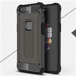 King Kong Armor Premium Shockproof Dual Layer Rugged Hard Cover for OnePlus 5 - Bronze