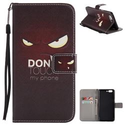 Angry Eyes PU Leather Wallet Case for OnePlus 5