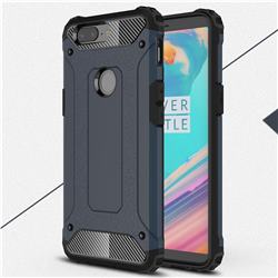 King Kong Armor Premium Shockproof Dual Layer Rugged Hard Cover for OnePlus 5T - Navy