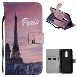 Paris Eiffel Tower PU Leather Wallet Case for OnePlus 6