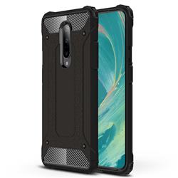 King Kong Armor Premium Shockproof Dual Layer Rugged Hard Cover for OnePlus 7 - Black Gold