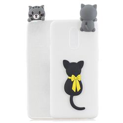 Little Black Cat Soft 3D Climbing Doll Soft Case for OnePlus 7