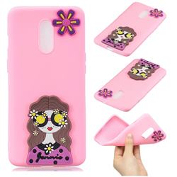 Violet Girl Soft 3D Silicone Case for OnePlus 7