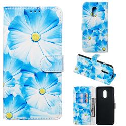 Orchid Flower PU Leather Wallet Case for OnePlus 7