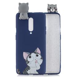 Big Face Cat Soft 3D Climbing Doll Soft Case for OnePlus 7 Pro