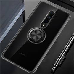 Anti-fall Invisible Press Bounce Ring Holder Phone Cover for OnePlus 7 Pro - Elegant Black