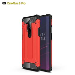 King Kong Armor Premium Shockproof Dual Layer Rugged Hard Cover for OnePlus 8 Pro - Big Red