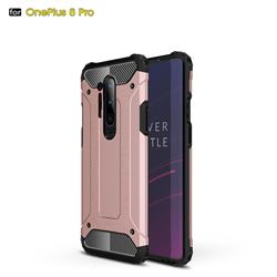 King Kong Armor Premium Shockproof Dual Layer Rugged Hard Cover for OnePlus 8 Pro - Rose Gold