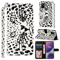 Leopard Panther 3D Leather Phone Holster Wallet Case for OnePlus 8T