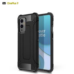 King Kong Armor Premium Shockproof Dual Layer Rugged Hard Cover for OnePlus 9 - Black Gold