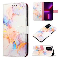 Galaxy Dream Marble Leather Wallet Protective Case for OnePlus Nord CE 2 5G