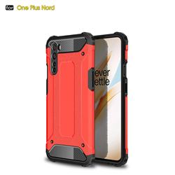 King Kong Armor Premium Shockproof Dual Layer Rugged Hard Cover for OnePlus Nord (OnePlus 8 NORD 5G, OnePlus Z) - Big Red