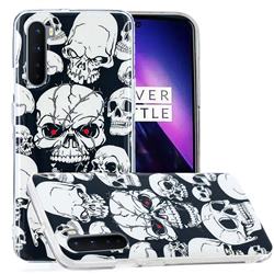 Red-eye Ghost Skull Noctilucent Soft TPU Back Cover for OnePlus Nord (OnePlus 8 NORD 5G, OnePlus Z)