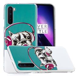 Headphone Puppy Noctilucent Soft TPU Back Cover for OnePlus Nord (OnePlus 8 NORD 5G, OnePlus Z)