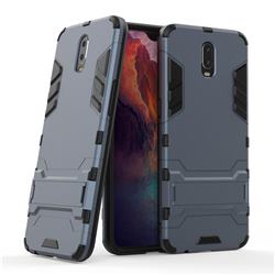 Armor Premium Tactical Grip Kickstand Shockproof Dual Layer Rugged Hard Cover for Oppo R17 - Navy
