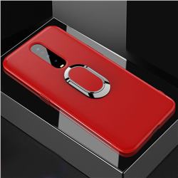 Anti-fall Invisible 360 Rotating Ring Grip Holder Kickstand Phone Cover for Oppo R17 Pro - Red