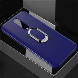Anti-fall Invisible 360 Rotating Ring Grip Holder Kickstand Phone Cover for Oppo R17 Pro - Blue