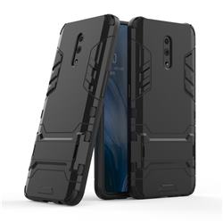 Armor Premium Tactical Grip Kickstand Shockproof Dual Layer Rugged Hard Cover for Oppo Reno - Black