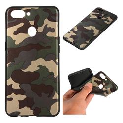Camouflage Soft TPU Back Cover for Oppo Realme 2 - Gold Green