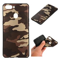 Camouflage Soft TPU Back Cover for Oppo Realme 2 - Gold Coffee