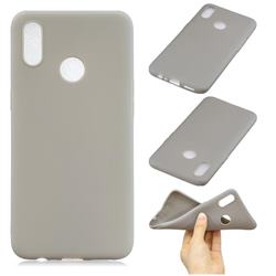 Candy Soft Silicone Phone Case for Oppo Realme 3 - Gray