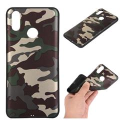 Camouflage Soft TPU Back Cover for Oppo Realme 3 Pro - Gold Green