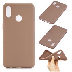 Candy Soft Silicone Phone Case for Oppo Realme 3 Pro - Coffee