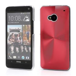 CD Veins Metal Aluminium Hard Case for HTC One M7 801e - Red