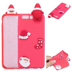 Red Santa Claus Christmas Xmax Soft 3D Silicone Case for Huawei P10