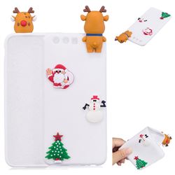 White Elk Christmas Xmax Soft 3D Silicone Case for Huawei P10