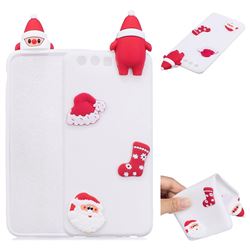 White Santa Claus Christmas Xmax Soft 3D Silicone Case for Huawei P10