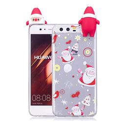 Dancing Santa Claus Soft 3D Climbing Doll Soft Case for Huawei P10