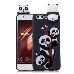 Ascended Panda Soft 3D Climbing Doll Soft Case for Huawei P10