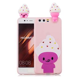 Ice Cream Man Soft 3D Climbing Doll Soft Case for Huawei P10