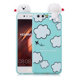 Cute Cloud Girl Soft 3D Climbing Doll Soft Case for Huawei P10