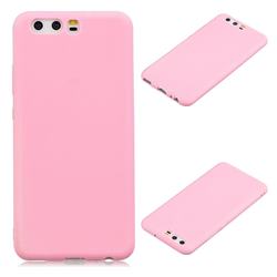 Candy Soft Silicone Protective Phone Case for Huawei P10 - Dark Pink