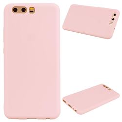 Candy Soft Silicone Protective Phone Case for Huawei P10 - Light Pink