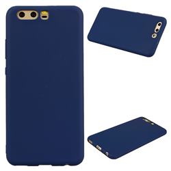 Candy Soft Silicone Protective Phone Case for Huawei P10 - Dark Blue