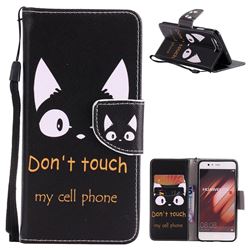 Cat Ears PU Leather Wallet Case for Huawei P10