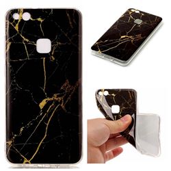 Black Gold Soft TPU Marble Pattern Case for Huawei P10 Lite