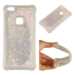 Dynamic Liquid Glitter Sand Quicksand Star TPU Case for Huawei P10 Lite P10Lite - Pink