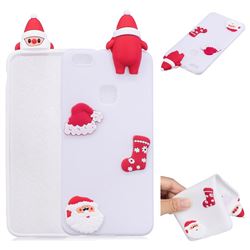 White Santa Claus Christmas Xmax Soft 3D Silicone Case for Huawei P10 Lite P10Lite