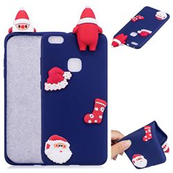 Navy Santa Claus Christmas Xmax Soft 3D Silicone Case for Huawei P10 Lite P10Lite